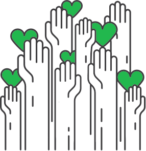 Helping hands and hearts